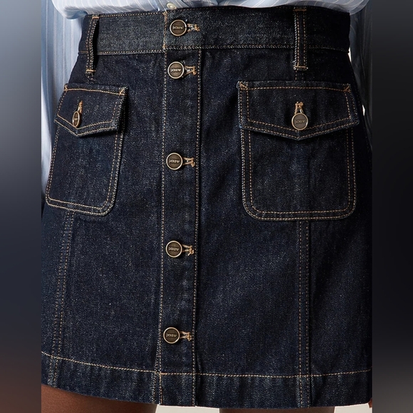 NWT J crew Patch pocket Denim Mini Skirt - 4 - Picture 5 of 6